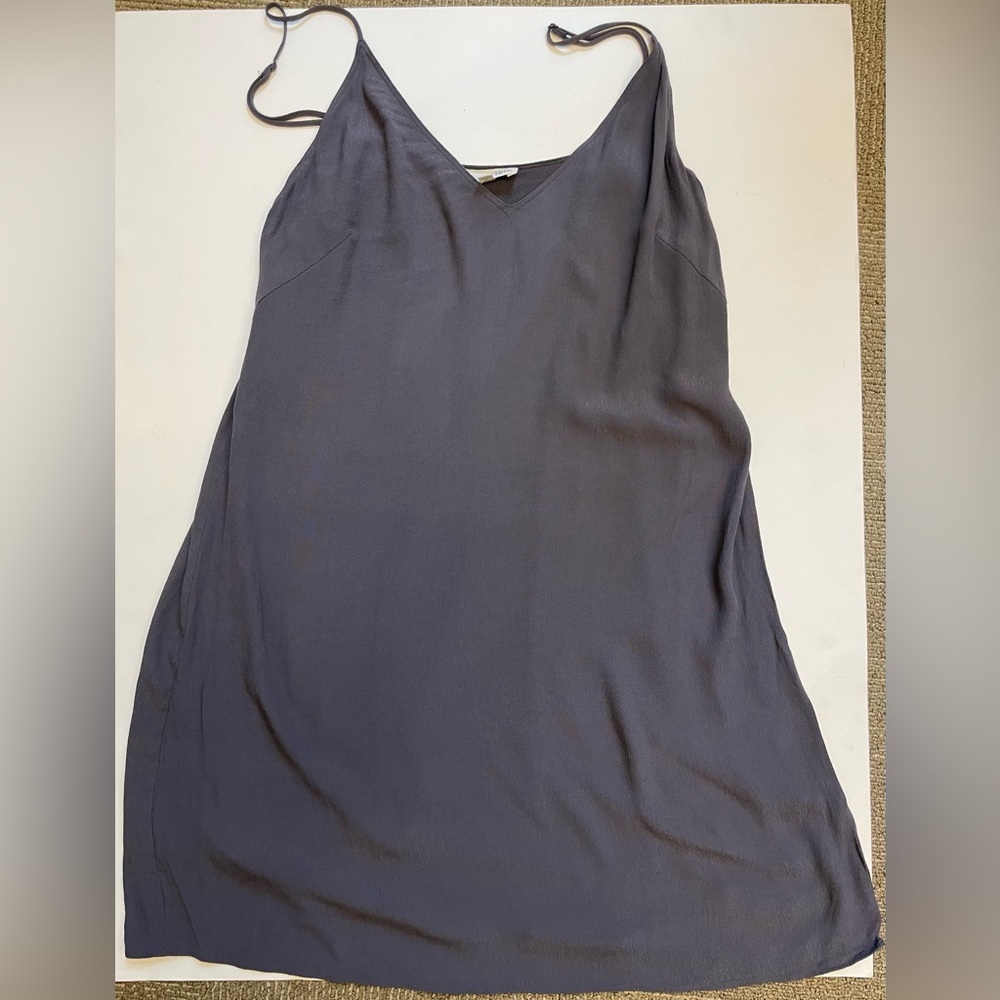 Aritzia Wilfred Free black camisole lined above the knee Vneck black dress S - Picture 3 of 8